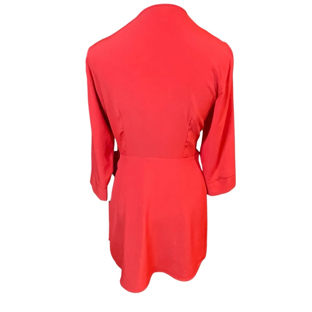 Topshop Bold Red Mini Dress - Picture 3 of 7